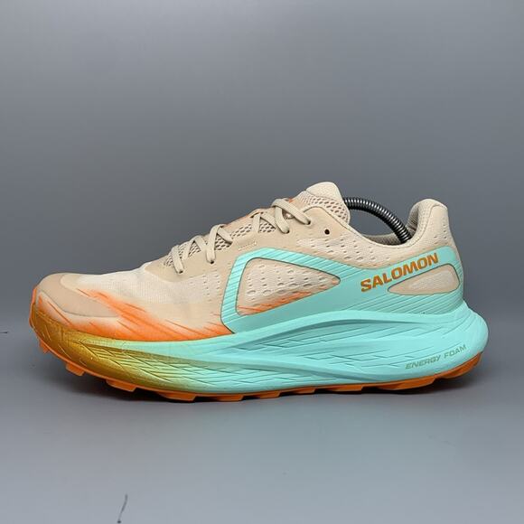 Salomon Glide Max Trail Orange Blue Running Shoes Men's Sz 11 - Picture 8 of 10